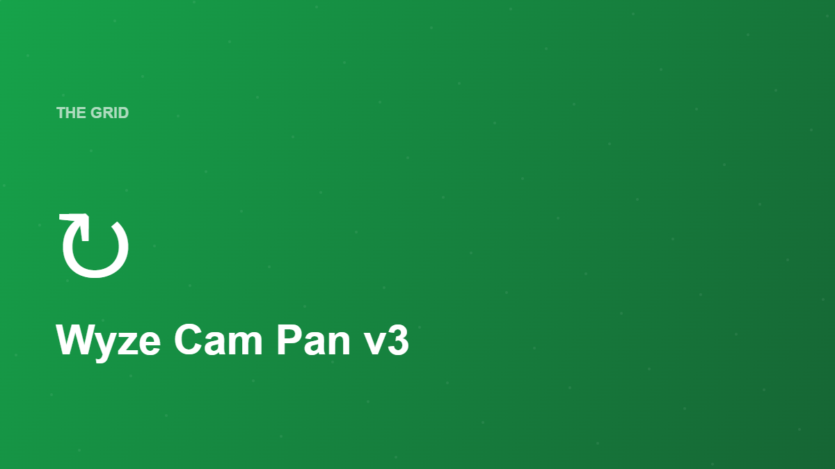 Wyze Cam Pan v3